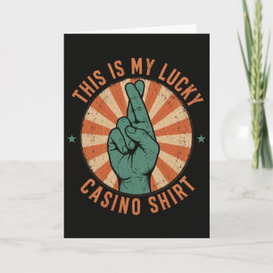 Carte Cadeau de joueur de casino chanceux drôle