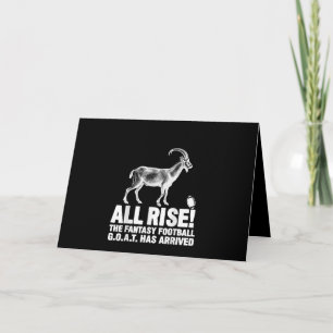 Carte Cadeau de la chèvre de football fantastique de cha