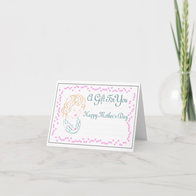 Carte cadeau de la fête des mères (Devant)