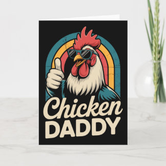 Carte Cadeau de la fête des pères Papa Poule fier Gardie