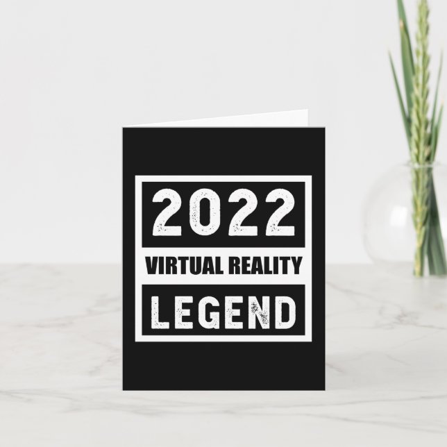 Carte Cadeau de légende de réalité virtuelle 2022 (Devant)