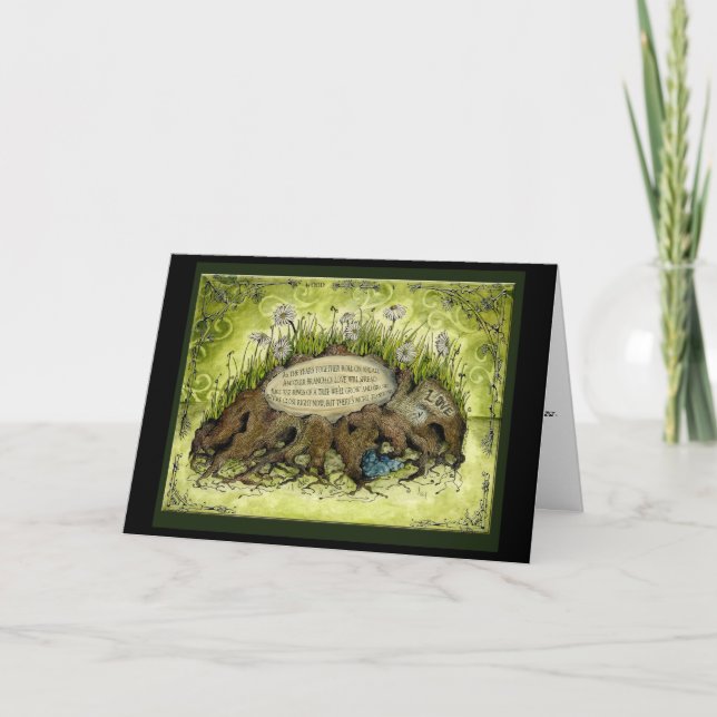 Carte Cadeau de mariage en bois 5 ans carte-cadeau (Devant)