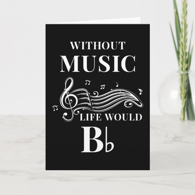 Carte Cadeau de musicien (Devant)