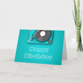Carte Cadeau de naissance amateur de musique lecteur de