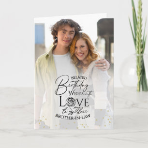 Carte Cadeau de naissance minimaliste pour beau-frère
