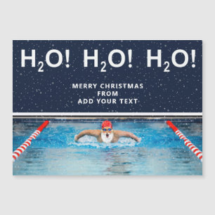 Carte cadeau de Noël de natation