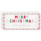 Carte cadeau de Noël Festipe