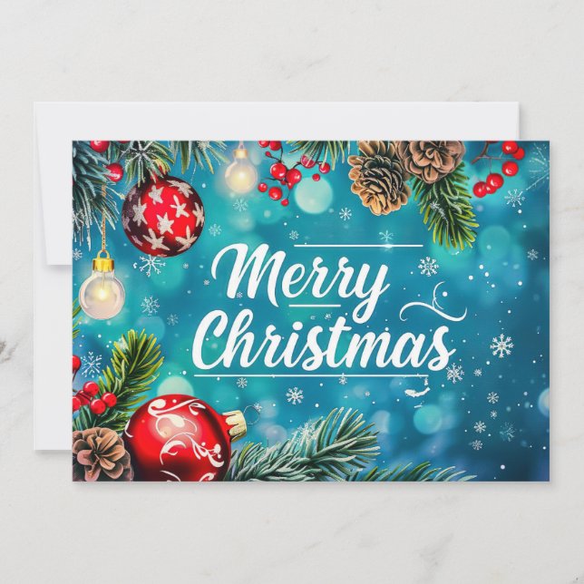 Carte cadeau de Noël Festive (Devant)