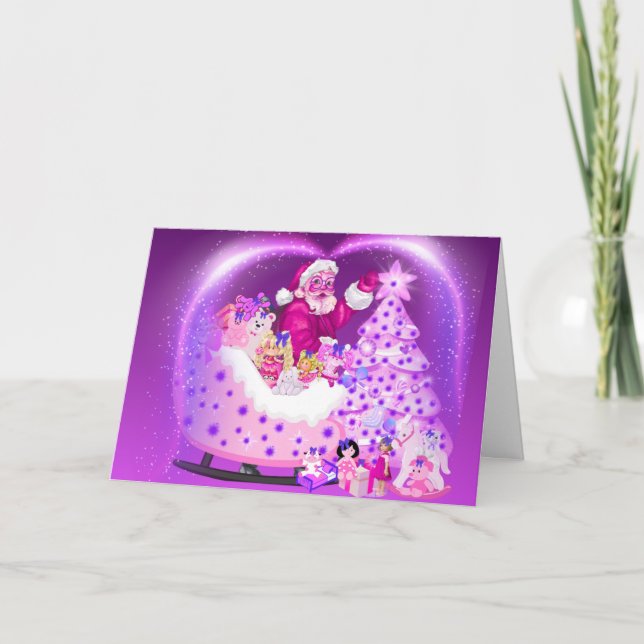 Carte cadeau de Noël Père Noël (Devant)