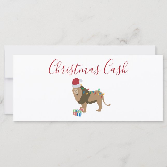 Carte Cadeau de Noël personnalisé Argent argent drôle Li (Devant)