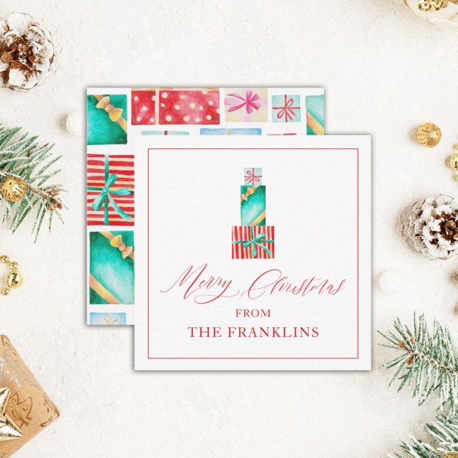 Carte cadeau de Noël personnalisée Festive (Créateur téléchargé)