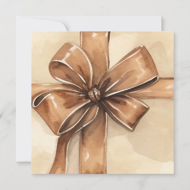 Carte cadeau de Noël Watercolor (Devant)