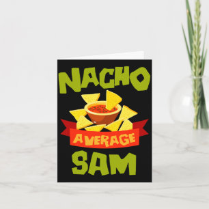 Carte Cadeau de nom d'anniversaire drôle de sam moyen na