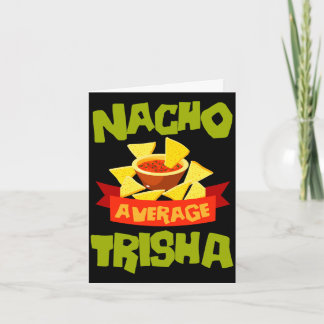 Carte Cadeau de nom d'anniversaire drôle de trisha moyen