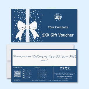 Carte cadeau de note de la société QR Code Service