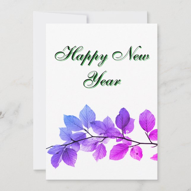 Carte cadeau de nouvelle année avec design extraor (Devant)