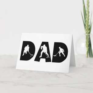 Carte Cadeau de papa d'hockey