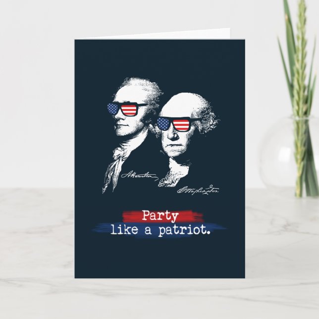 Carte Cadeau de patriotes d'Alexander Hamilton George (Devant)