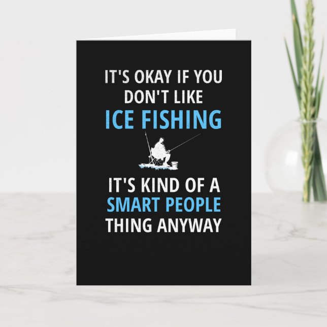 Carte Cadeau de pêche à la glace | Pêcheur sur glace Ama (Devant)