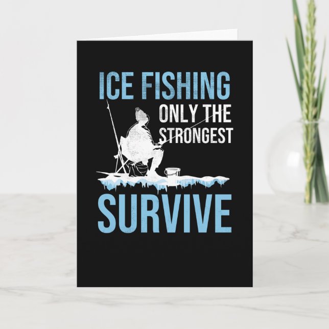 Carte Cadeau de pêche à la glace | Pêcheur sur glace Ama (Devant)