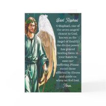Cadeau de prière de l'ange de guérison de l'Archan