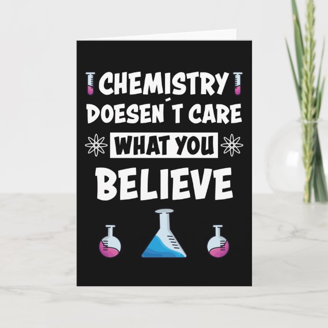 Carte Cadeau de profession de chimiste drôle de chimie a (Devant)