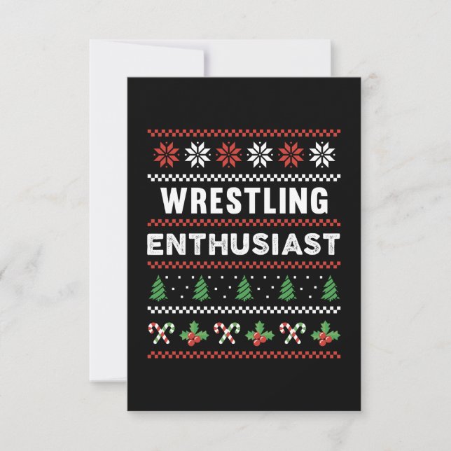 Carte Cadeau de pull de Noël moche pour passionné de lut (Devant)