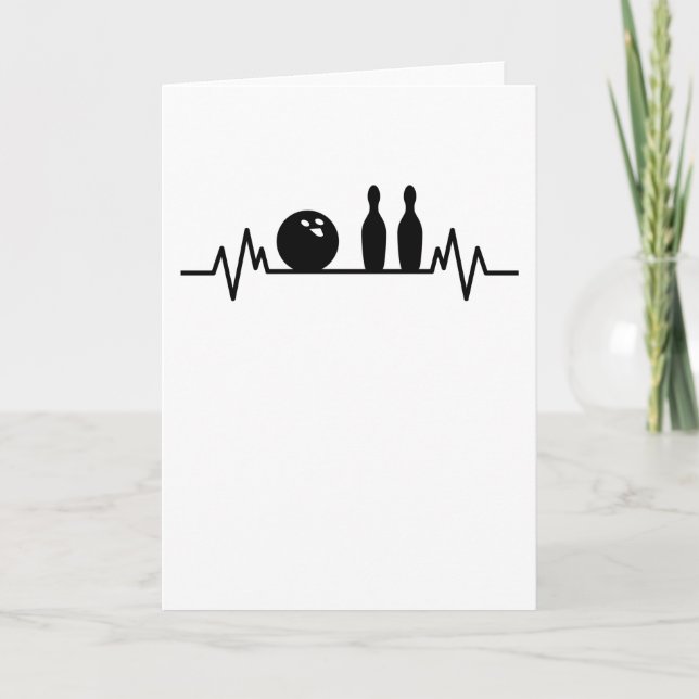 Carte Cadeau de quilles de joueur de quilles de rythme c (Devant)