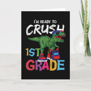 Carte Cadeau de rentrée pour élève de 1re année avec din
