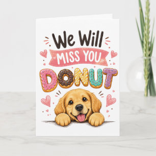 Carte Cadeau de retraite de collègue de travail Donut Ch