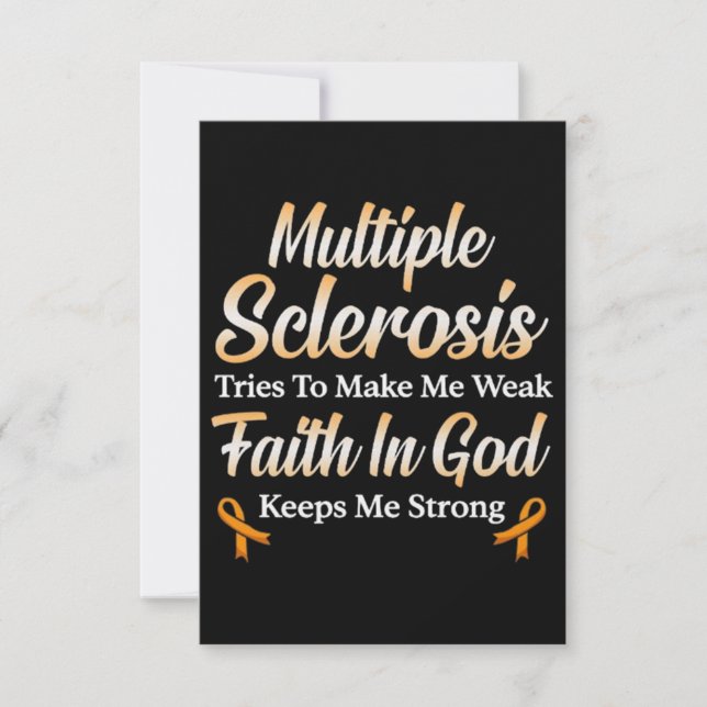 Carte Cadeau de sclérose en plaques (Devant)