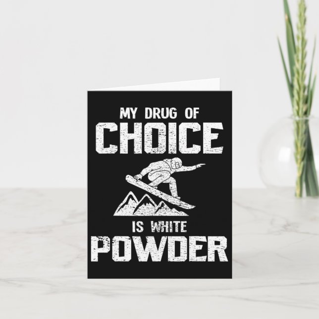 Carte Cadeau de snowboard (Devant)