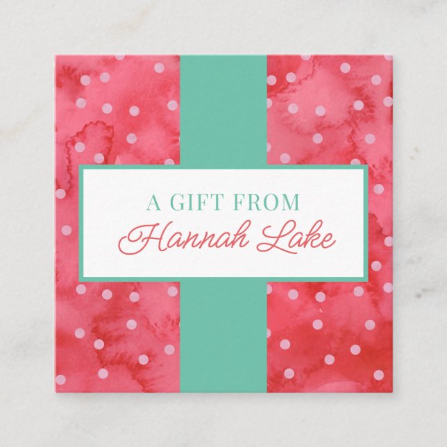 Carte cadeau de vacances pour filles Polka Dot (Devant)