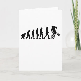 Carte Cadeau de vélo de cyclisme d'évolution BMX pour cy