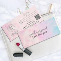 Carte cadeau Dreamy Rainbow Unicorn aquarelle