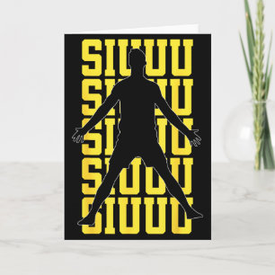 Carte Cadeau drôle de football Siuuuu pour les amateurs