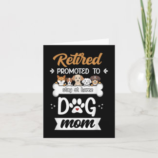 Carte Cadeau drôle de maman de chien à la retraite Desig