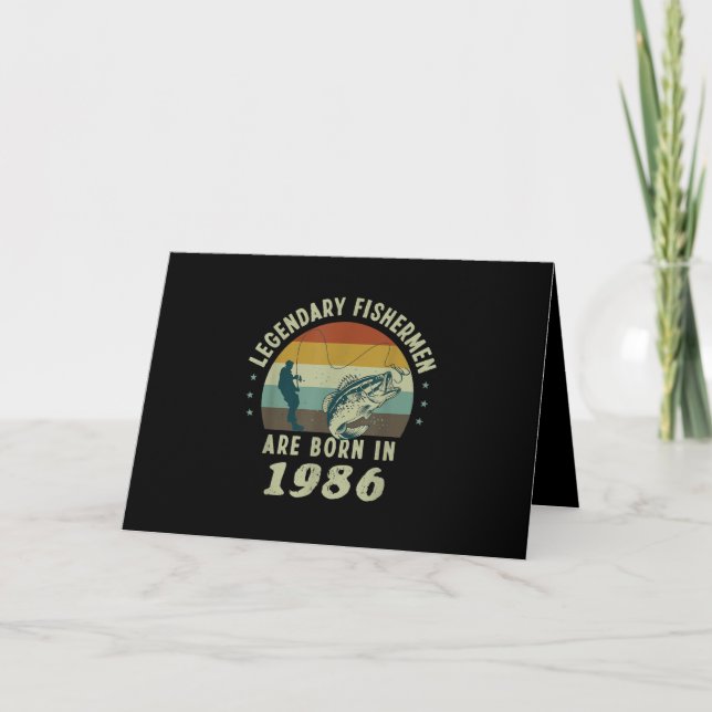 Carte Cadeau drôle de pêche pour homme pour son 35e anni (Devant)