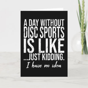 Carte Cadeau drôle de sports de disque