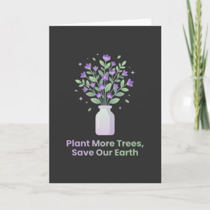 Carte Cadeau Éco-Amical Planter Plus d'Arbres Sauver Not
