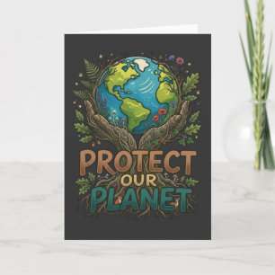 Carte Cadeau Éco-Amical Pour Amoureux de la Nature Protè