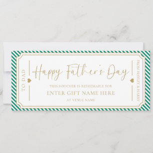 Carte cadeau Emerald Green Happy Fête des pères