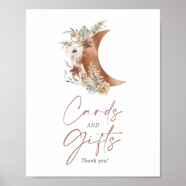 Carte-cadeau et affiche Boho cartes et cadeaux sou (Devant)