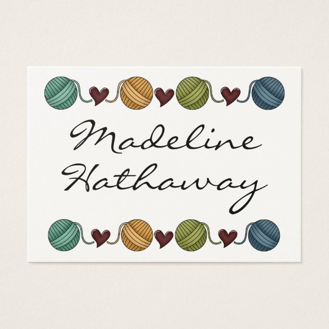 Carte cadeau / étiquette - Tricot - par SRF (Devant)