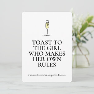 Carte Cadeau Féministe avec Citation Sassy pour Fe