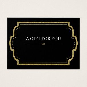 Carte cadeau Gold Parties scintillant