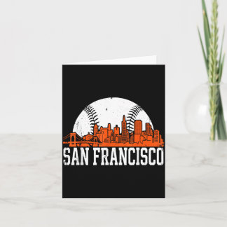 Carte Cadeau Homme Baseball Horizon de San Francisco Vin