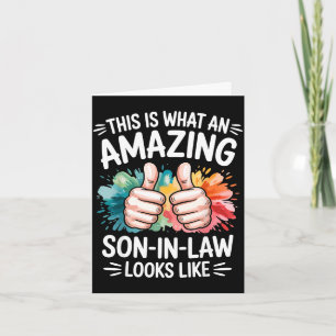 Carte Cadeau incroyable pour gendre, papa drôle mari