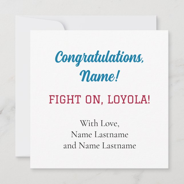 Carte cadeau Loyola Marymount University LMU (Devant)
