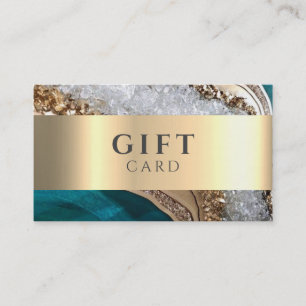 Carte cadeau Marble Elegant Blanc Faux Or Beauté